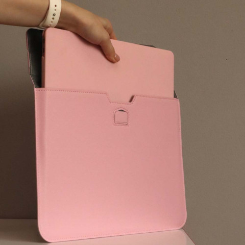 Чехол-папка Leather Sleeve для MacBook Pro 13" (2016-2020, М1) Pink